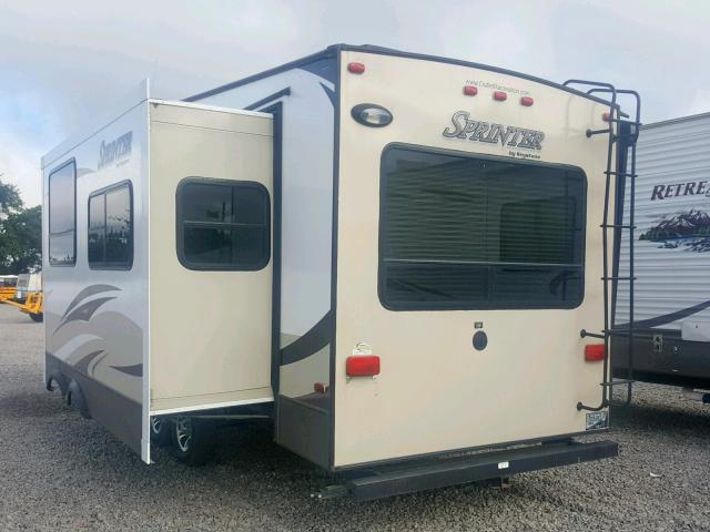 4YDF25229E1531910 - 2014 KEYSTONE SPRINTER WHITE photo 3