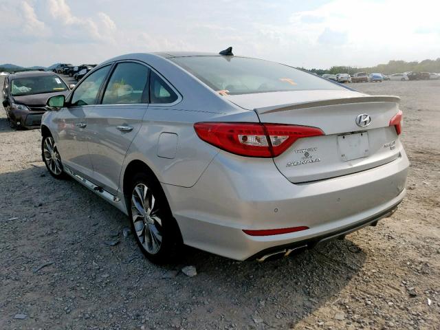 5NPE34AB4FH152752 - 2015 HYUNDAI SONATA SPO SILVER photo 3