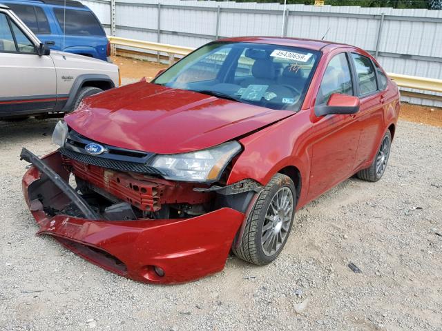 1FAHP3GN0BW143148 - 2011 FORD FOCUS SES RED photo 2