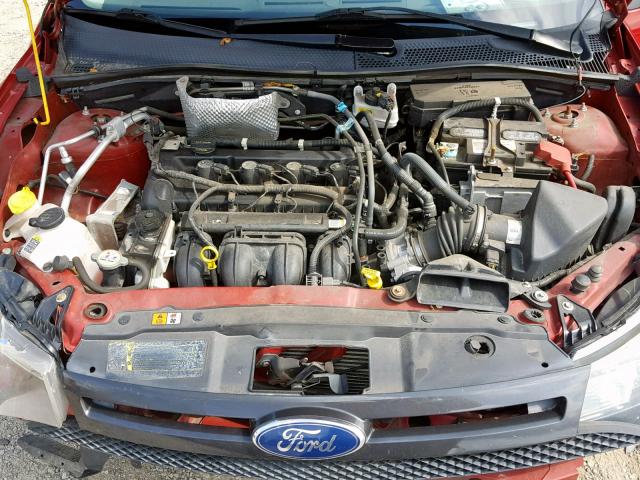 1FAHP3GN0BW143148 - 2011 FORD FOCUS SES RED photo 7