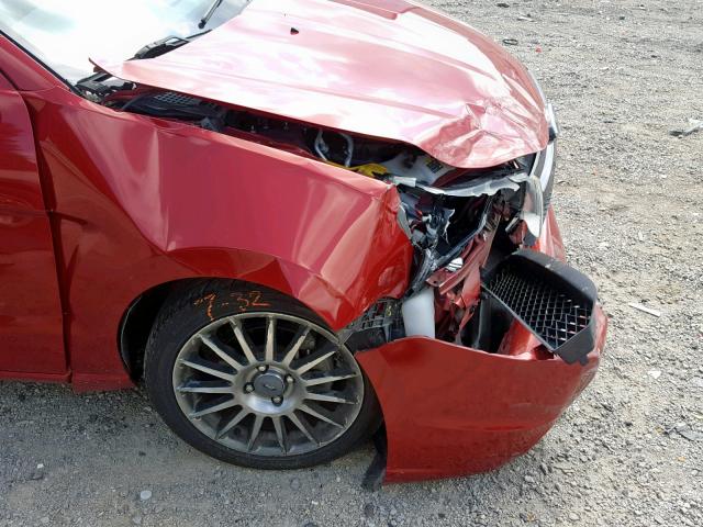 1FAHP3GN0BW143148 - 2011 FORD FOCUS SES RED photo 9