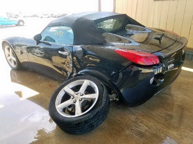 1G2MN35B39Y102250 - 2009 PONTIAC SOLSTICE BLACK photo 3