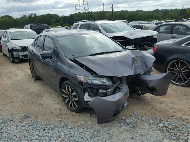 19XFB2F9XFE054184 - 2015 HONDA CIVIC EXL ნაცრისფერი ფოტო 1