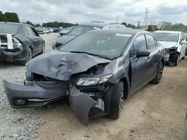 19XFB2F9XFE054184 - 2015 HONDA CIVIC EXL ნაცრისფერი ფოტო 2