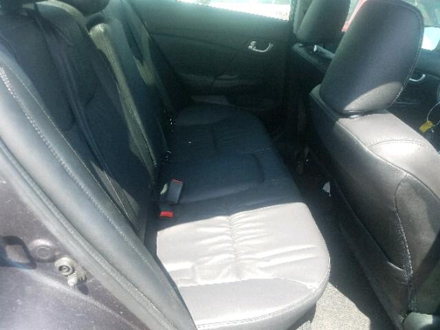 19XFB2F9XFE054184 - 2015 HONDA CIVIC EXL ნაცრისფერი ფოტო 6