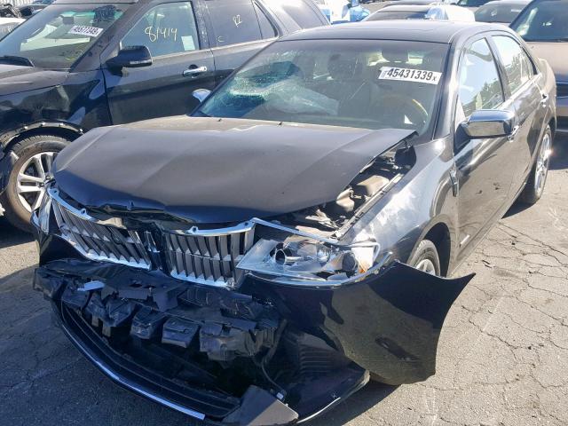 3LNDL2L38CR816366 - 2012 LINCOLN MKZ HYBRID BLACK photo 2