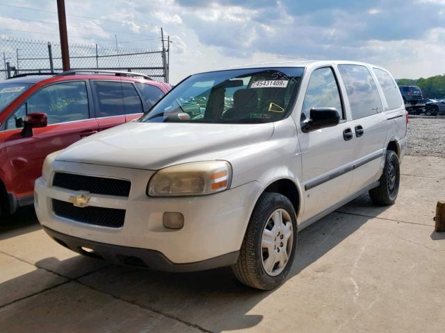 1GNDV23WX7D179592 - 2007 CHEVROLET UPLANDER L WHITE photo 2