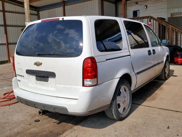 1GNDV23WX7D179592 - 2007 CHEVROLET UPLANDER L WHITE photo 4