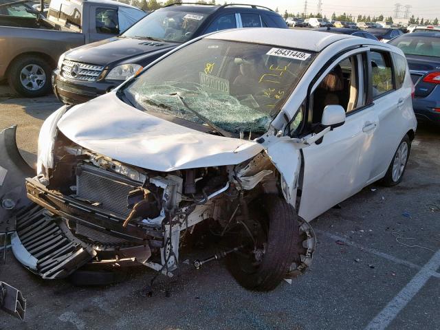 3N1CE2CP9EL359444 - 2014 NISSAN VERSA NOTE WHITE photo 2