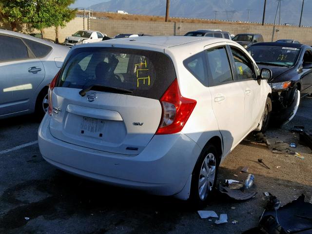 3N1CE2CP9EL359444 - 2014 NISSAN VERSA NOTE WHITE photo 4