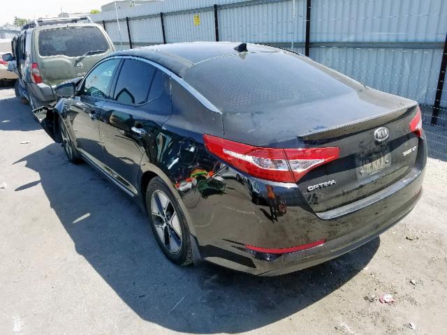 KNAGM4AD0D5058580 - 2013 KIA OPTIMA HYB BLACK photo 3