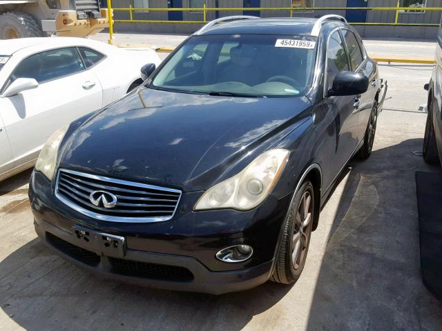 JNKAJ09E28M303722 - 2008 INFINITI EX35 BASE BLACK photo 2