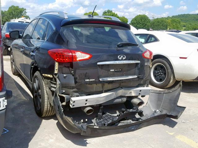 JNKAJ09E28M303722 - 2008 INFINITI EX35 BASE BLACK photo 3