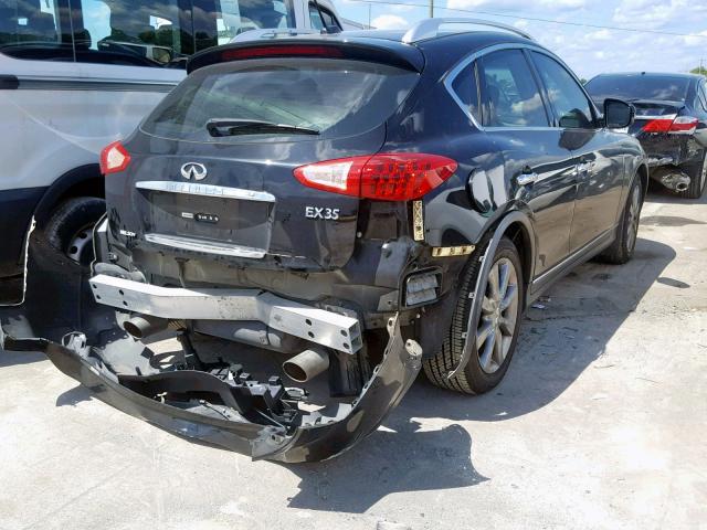 JNKAJ09E28M303722 - 2008 INFINITI EX35 BASE BLACK photo 4