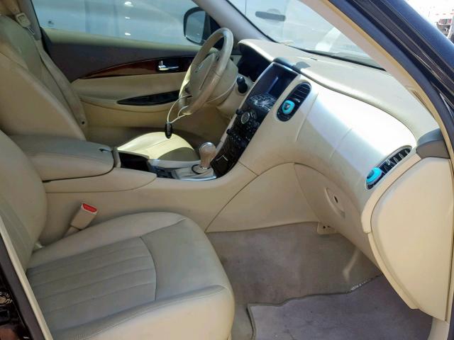 JNKAJ09E28M303722 - 2008 INFINITI EX35 BASE BLACK photo 5