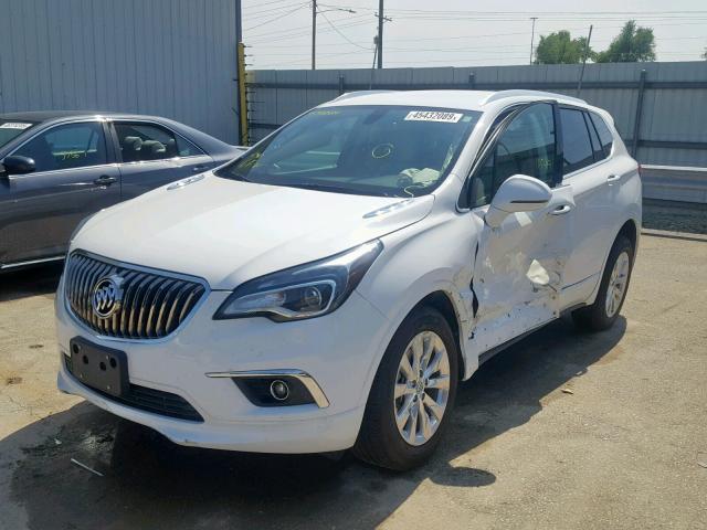 LRBFXDSA7HD073453 - 2017 BUICK ENVISION E WHITE photo 2