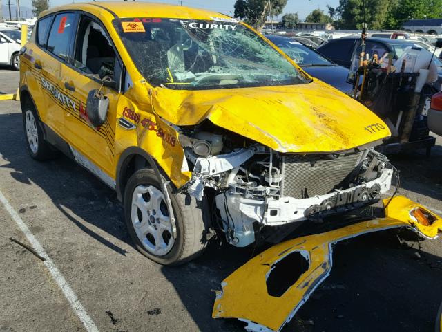 1FMCU0F79JUA24180 - 2018 FORD ESCAPE S YELLOW photo 1