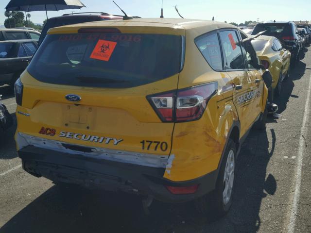 1FMCU0F79JUA24180 - 2018 FORD ESCAPE S YELLOW photo 4