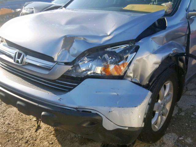 JHLRE48768C017111 - 2008 HONDA CR-V EXL SILVER photo 9