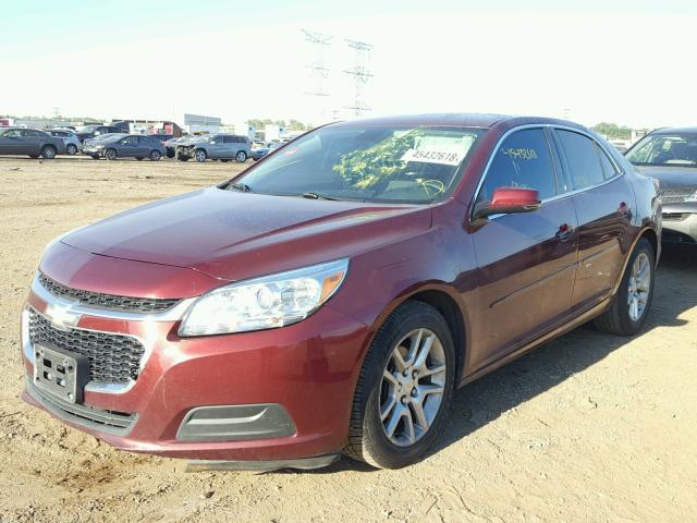 1G11C5SLXFF296059 - 2015 CHEVROLET MALIBU 1LT BURGUNDY photo 2