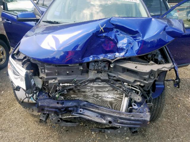 2FMDK3JC0DBC83943 - 2013 FORD EDGE SEL BLUE photo 7