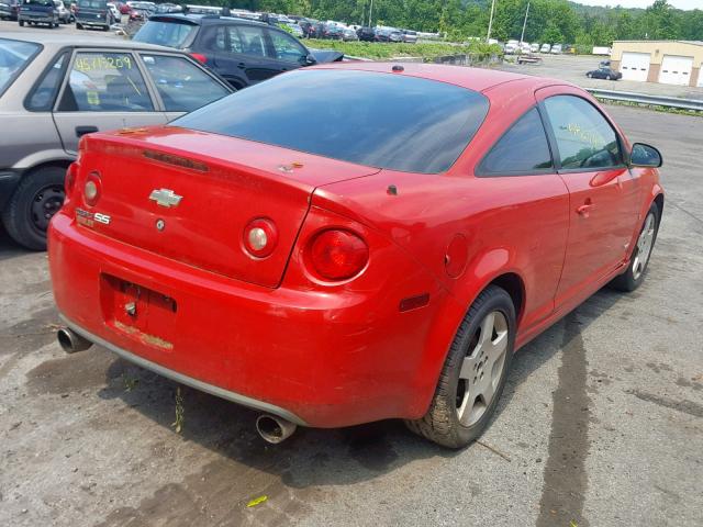 1G1AM15B967637759 - 2006 CHEVROLET COBALT SS RED photo 4