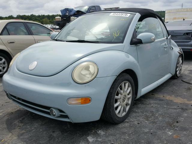 3VWCM31Y15M314085 - 2005 VOLKSWAGEN NEW BEETLE ლურჯი ფოტო 2