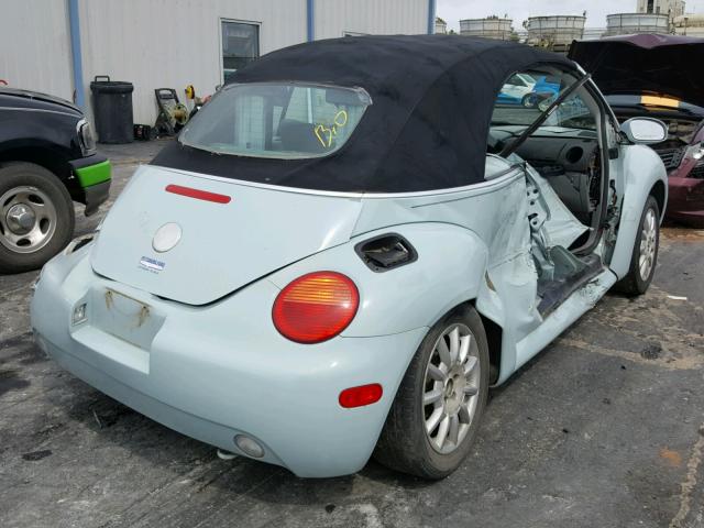 3VWCM31Y15M314085 - 2005 VOLKSWAGEN NEW BEETLE ლურჯი ფოტო 4