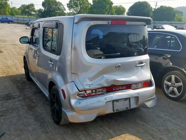 JN8AZ28R39T130203 - 2009 NISSAN CUBE BASE SILVER photo 3