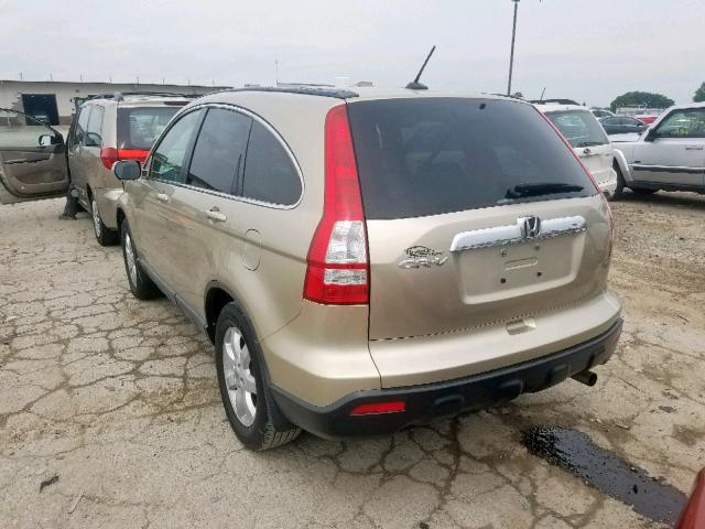 5J6RE48718L034261 - 2008 HONDA CR-V EXL GOLD photo 3