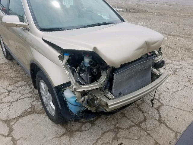 5J6RE48718L034261 - 2008 HONDA CR-V EXL GOLD photo 9