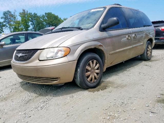 2C4GP44353R307177 - 2003 CHRYSLER TOWN & COU GOLD photo 2