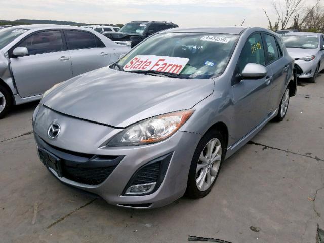 JM1BL1K50B1491827 - 2011 MAZDA 3 S GRAY photo 2