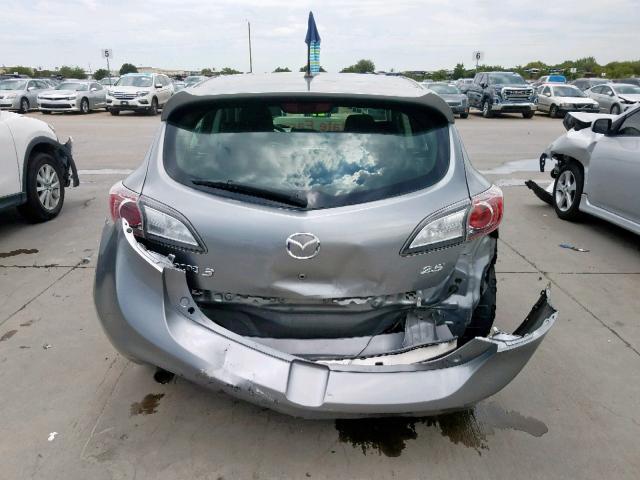 JM1BL1K50B1491827 - 2011 MAZDA 3 S GRAY photo 9