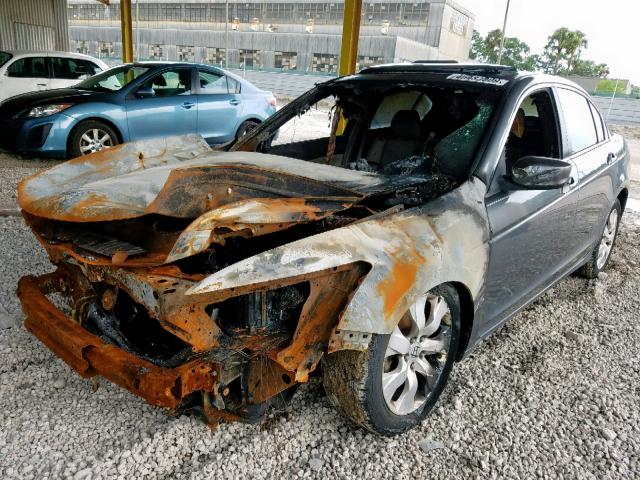 1HGCP26859A107801 - 2009 HONDA ACCORD EXL GRAY photo 2