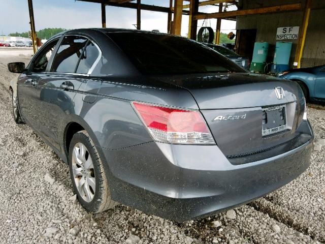 1HGCP26859A107801 - 2009 HONDA ACCORD EXL GRAY photo 3