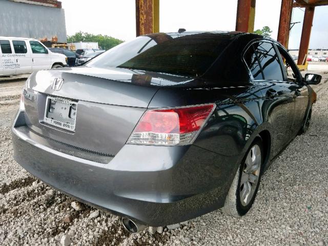 1HGCP26859A107801 - 2009 HONDA ACCORD EXL GRAY photo 4