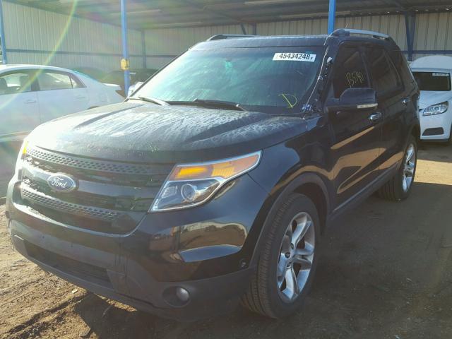 1FMHK8F8XCGA13340 - 2012 FORD EXPLORER L BLACK photo 2