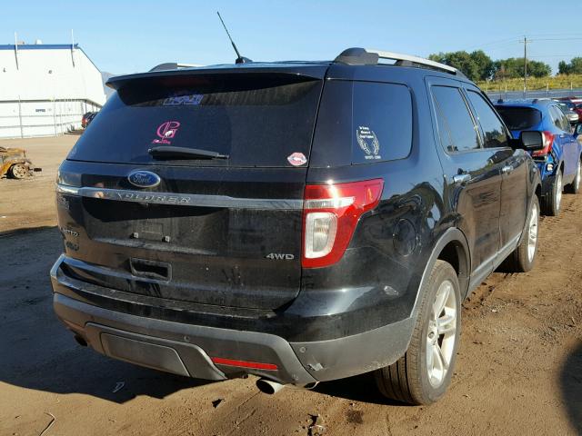 1FMHK8F8XCGA13340 - 2012 FORD EXPLORER L BLACK photo 4