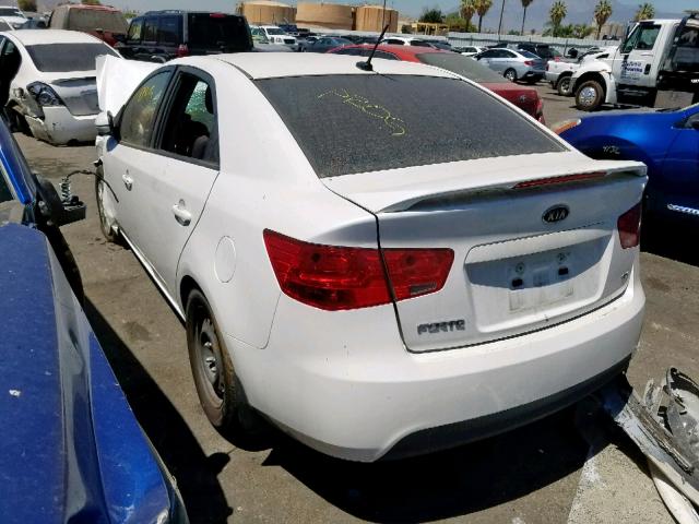 KNAFU4A22C5599767 - 2012 KIA FORTE EX WHITE photo 3