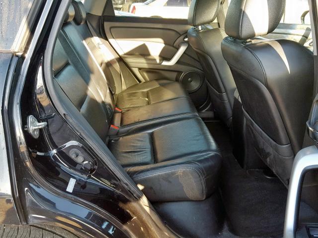 5J8TB18557A015760 - 2007 ACURA RDX TECHNO BLACK photo 6