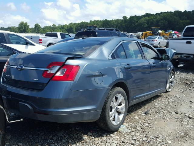 1FAHP2EW8AG149990 - 2010 FORD TAURUS SEL BLUE photo 4