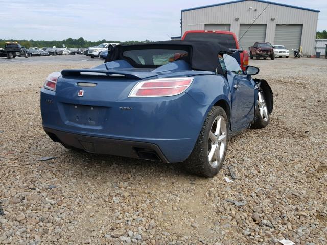 1G8MG35XX7Y138025 - 2007 SATURN SKY REDLIN BLUE photo 4