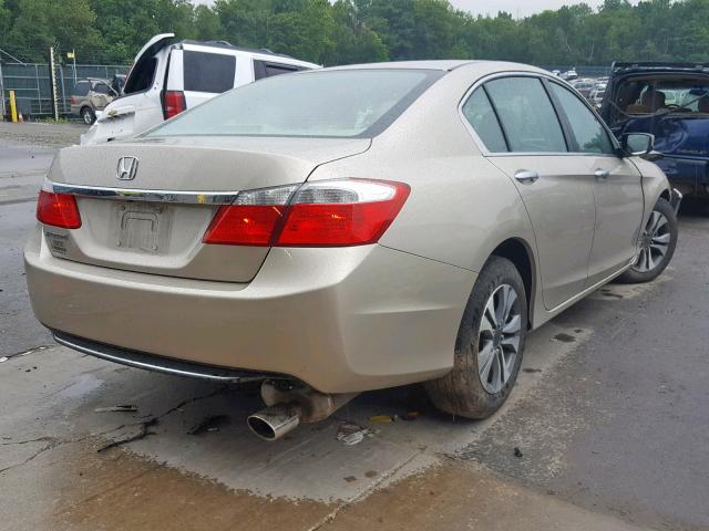 1HGCR2F36EA209150 - 2014 HONDA ACCORD LX GOLD photo 4