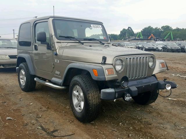 1J4FA39S34P719960 - 2004 JEEP WRANGLER X TAN photo 1