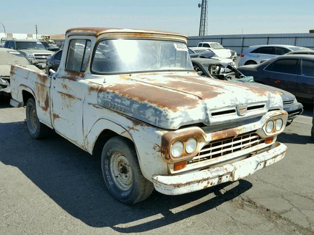 F10C0R43670 - 1960 FORD F100 WHITE photo 1