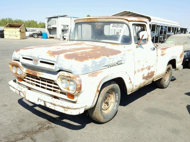 F10C0R43670 - 1960 FORD F100 WHITE photo 2