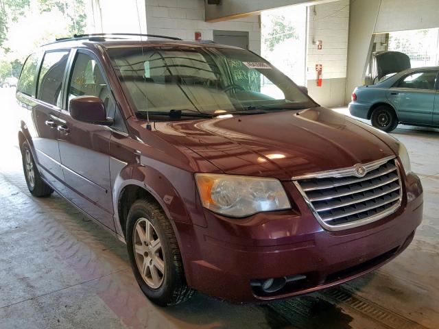 2A8HR54P88R668250 - 2008 CHRYSLER TOWN & COU MAROON photo 1