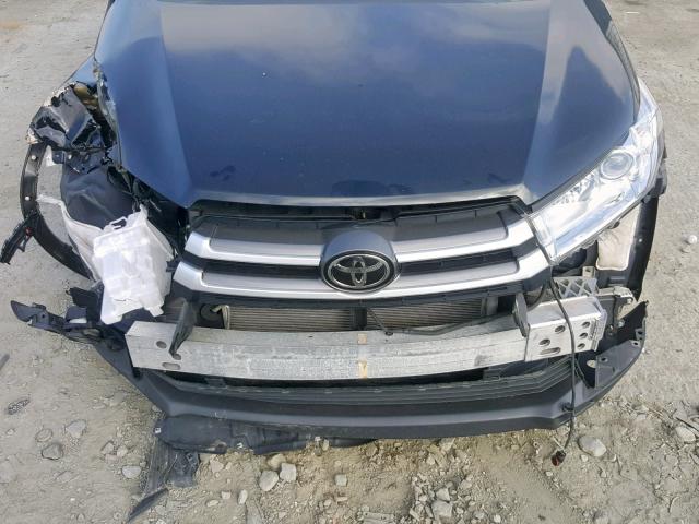 5TDJZRFH8JS857418 - 2018 TOYOTA HIGHLANDER BLACK photo 7