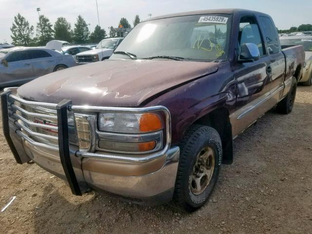 1GTEK19T1XE523365 - 1999 GMC NEW SIERRA TWO TONE photo 2